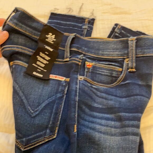 hudson Elysian Denim Nico Super Skinny Midrise Crop jeans. Size 24 . New. - Picture 7 of 13